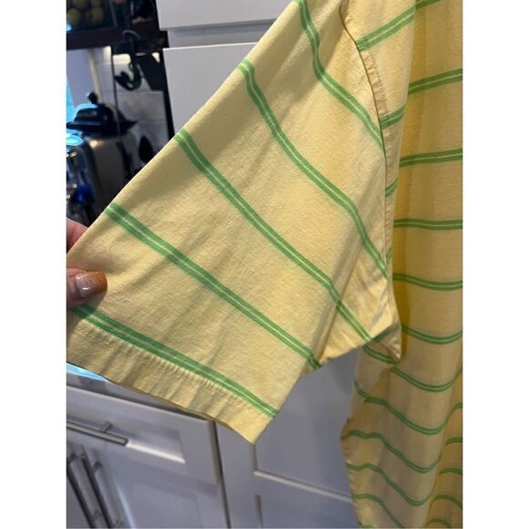 Peter Millar Men’s Striped Yellow Polo Sz XL Golf Stretch - Picture 3 of 7